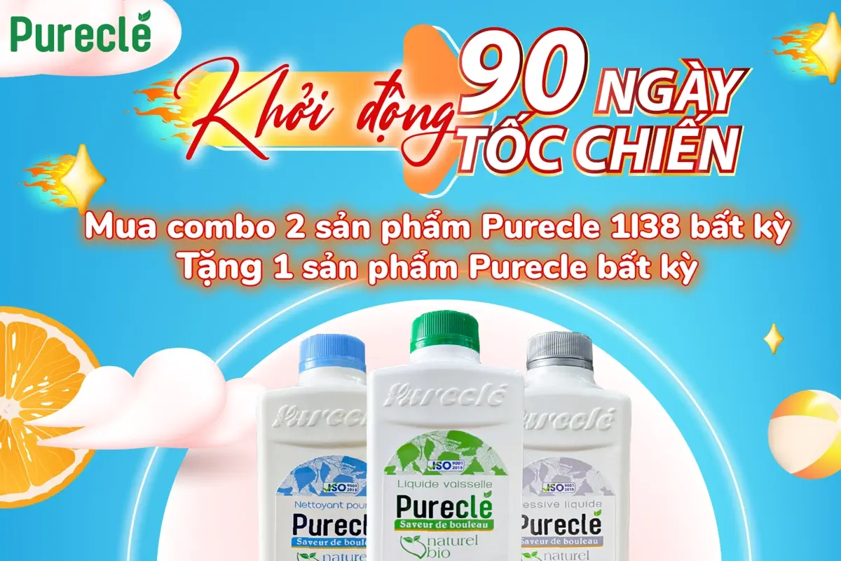 Chương trình khuyến mãi Purecle khởi động 90 ngày tốc chiến 2023 dành cho đối tác Droppii shops