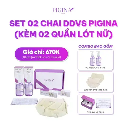 Set 2 Chai Ddvs (kèm 2 Quần Lót Nữ)